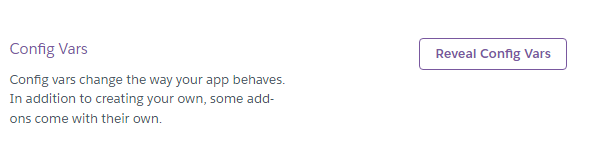 Heroku 環境變數設定